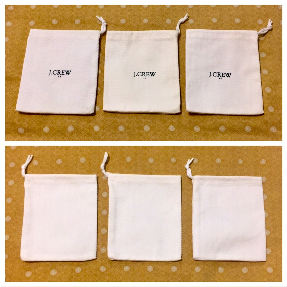 3 Small J. Crew Dustbags (x3) - Picture 1 of 3